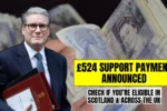 £524 Support Payment Announced