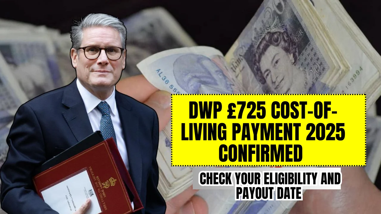 DWP £725 Cost-of-Living Payment 2025 Confirmed