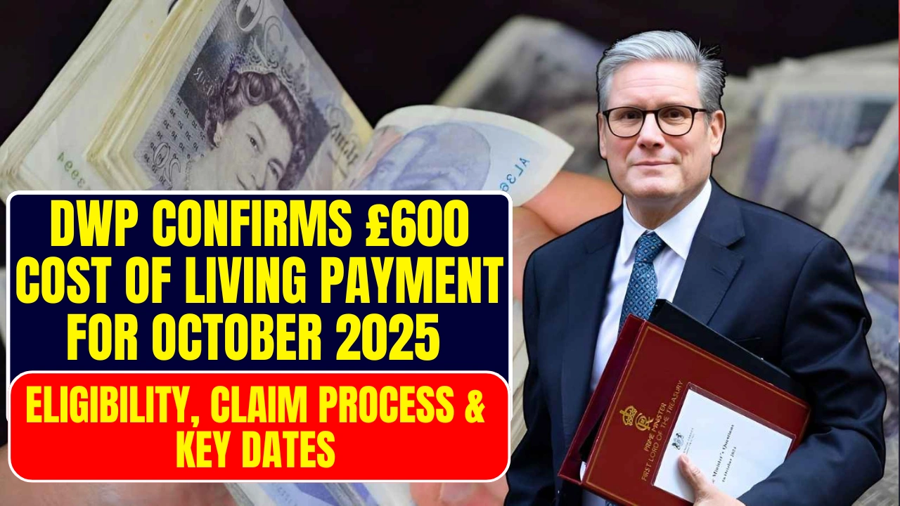 DWP Confirms £600 Cost of Living Payment for October 2025